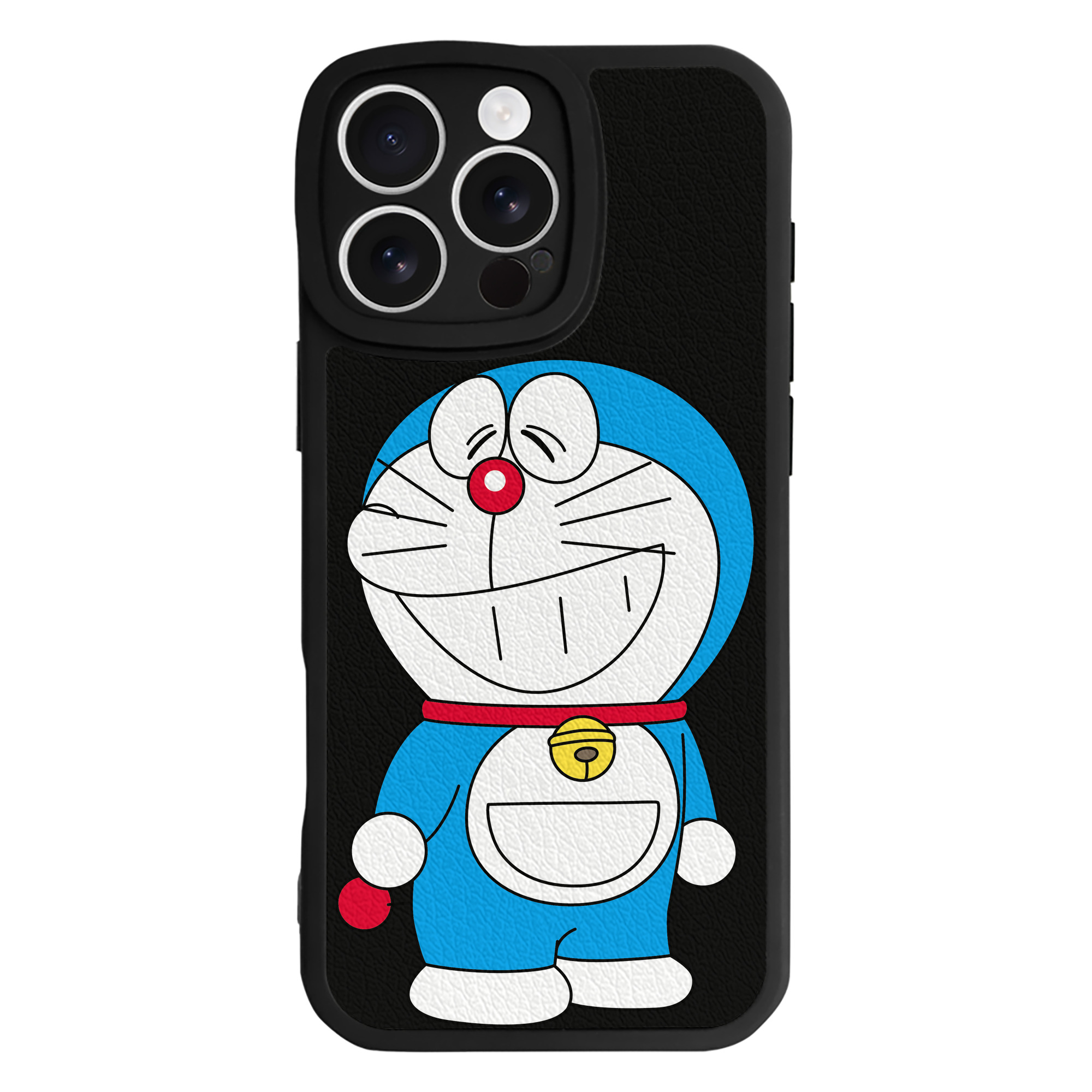 （画像用） ドラえもん Doraemon 【iPhone 16シリーズ対応】シリコンスマホケース（レザー調） 材質：シリコン